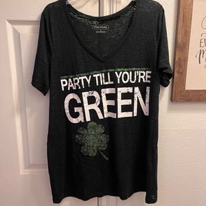 Maurice’s Size 2 Burnout Style St. Patrick’s Day Shirt
